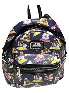 Loungefly Purple Navy Star Wars Character Mini Backpack